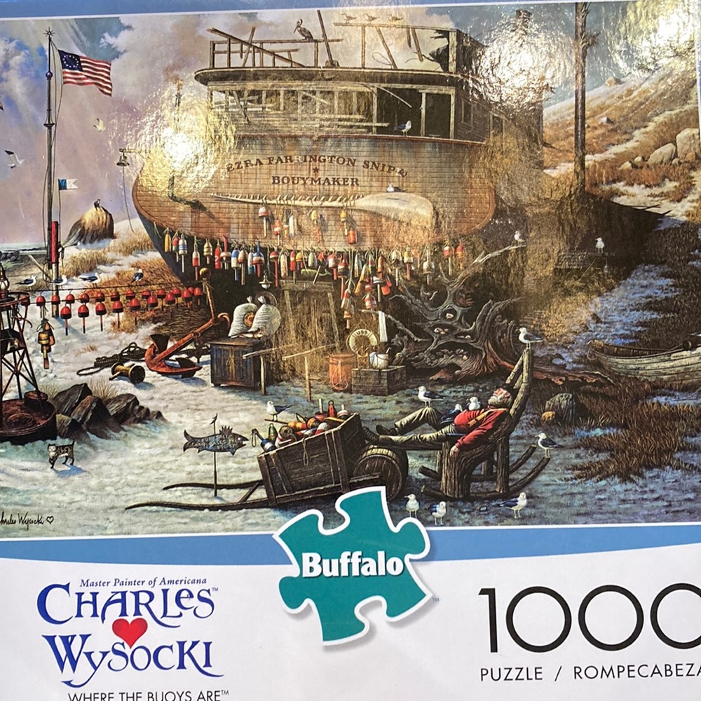 Charles wysocki 1000 piece puzzle -Where the Buoys are